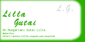 lilla gutai business card